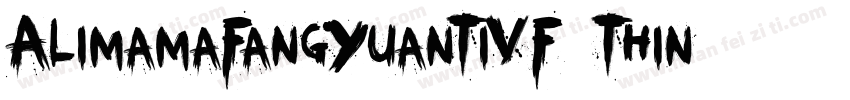 AlimamaFangYuanTiVF Thin 2字体转换